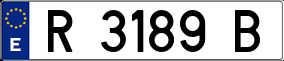 Trailer License Plate